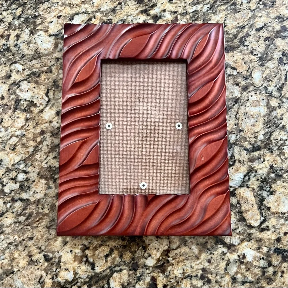 Carved wood picture frame very unique and pretty warm design